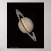 Saturn von Voyager 2 Poster (Vorne)