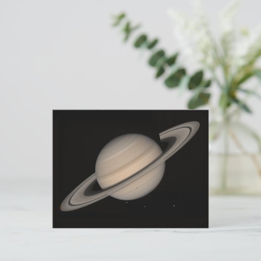 Saturn von Voyager 2 Postkarte (Stehend Vorderseite)
