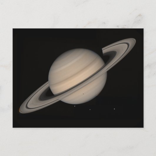 Saturn von Voyager 2 Postkarte (Vorderseite)