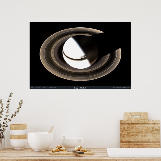 Saturn wie nie zuvor gesehen poster (Küche)