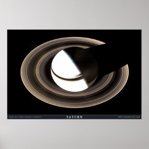 Saturn wie nie zuvor gesehen poster