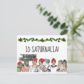 Saturnalia Holiday Postkarte (Stehend Vorderseite)