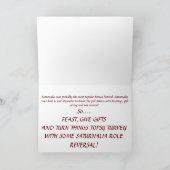 Saturnalia-Jahreszeit Feiertagskarte (Innenseite)