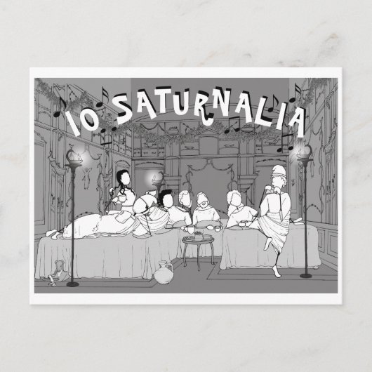 Saturnalia-Karte Postkarte (Vorderseite)
