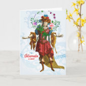 Saturnalia Reveler Greeting Card Karte (Gelbe Blume)