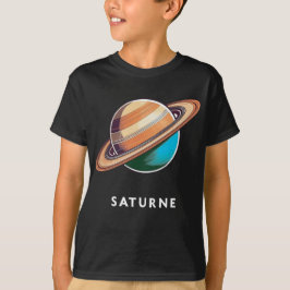 Saturne/Saturn - T - Shirt des klassischen Planete