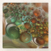 Saturnerweiterung Glasuntersetzer (Vorderseite)