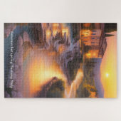 Saturnia Hot Springs Toskana Italien Malerei Puzzle (Horizontal)