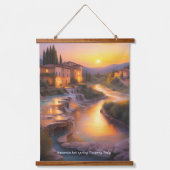 Saturnia Hot Springs Toskana Italien Malerei Wandteppich Mit Holzrahmen (Vorderseite)