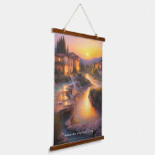 Saturnia Hot Springs Toskana Italien Malerei Wandteppich Mit Holzrahmen (Gewinkelt)