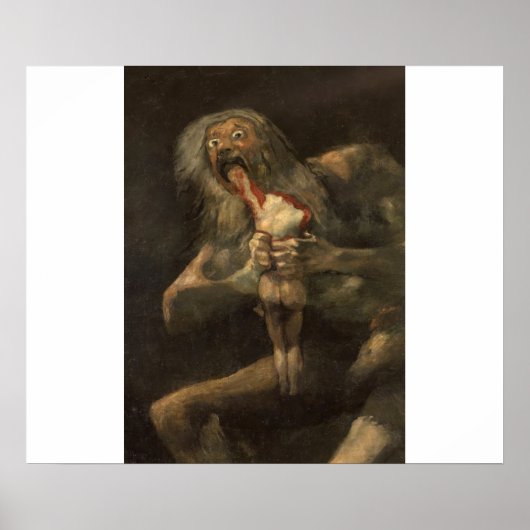 Saturno devorando a su hijo francisco de goya poster (Vorne)