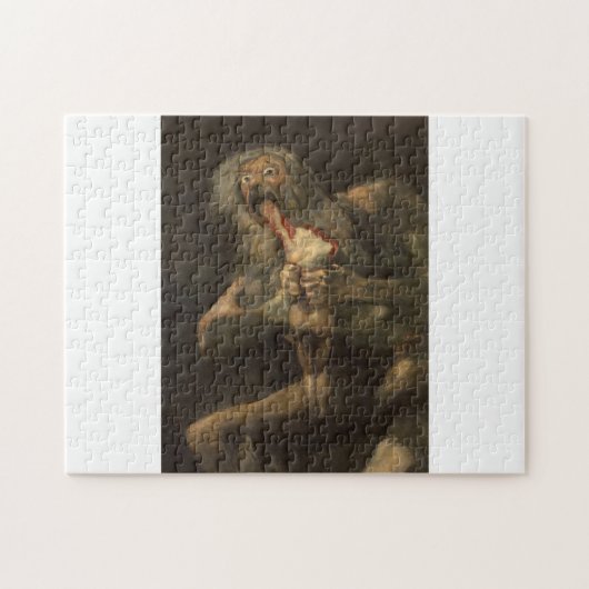 Saturno devorando a su hijo francisco de goya puzzle (Horizontal)
