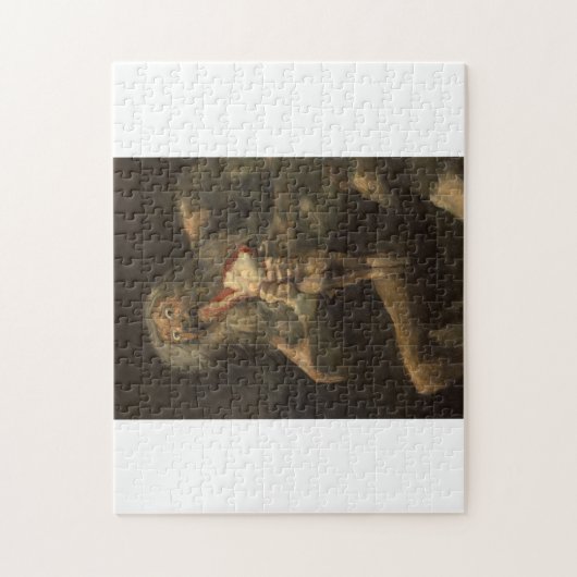 Saturno devorando a su hijo francisco de goya puzzle (Vertikal)