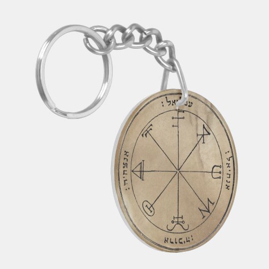 Saturns Geist, der Sigils zusammenruft Schlüsselanhänger (Vorderseite links)