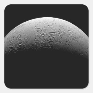Saturns Mond Enceladus 5 Quadratischer Aufkleber