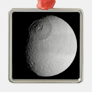 Saturns Mond Tethys 2 Ornament Aus Metall