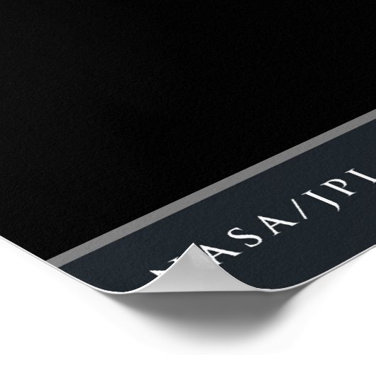 Saturns Mondhütte Poster (Ecke)