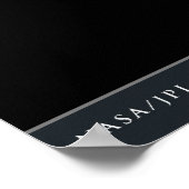 Saturns Mondhyperion Poster (Ecke)