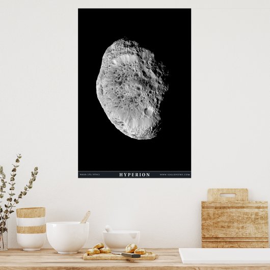 Saturns Mondhyperion Poster (Küche)