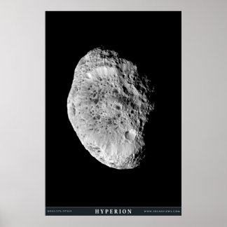 Saturns Mondhyperion Poster