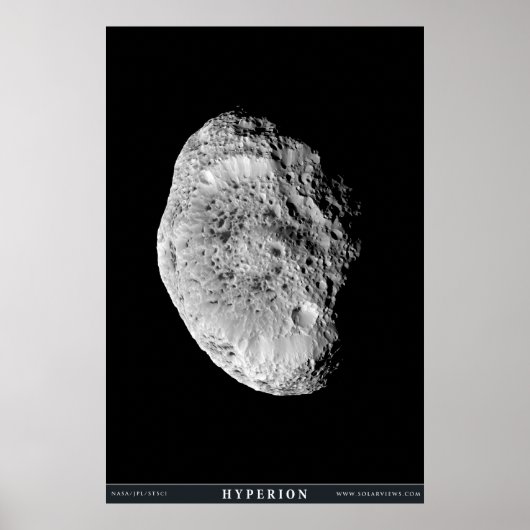 Saturns Mondhyperion Poster (Vorne)