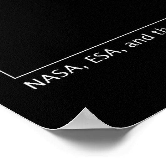 Saturns Moons Transit Astronomie Poster (Ecke)