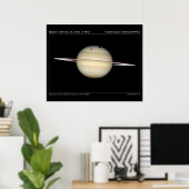 Saturns Moons Transit Astronomie Poster (Heimbüro)