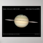 Saturns Moons Transit Astronomie Poster (Vorne)