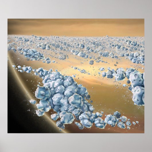 Saturns Recycelnd Ringe Poster (Vorne)