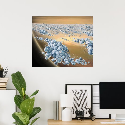 Saturns Recycelnd Ringe Poster (Heimbüro)