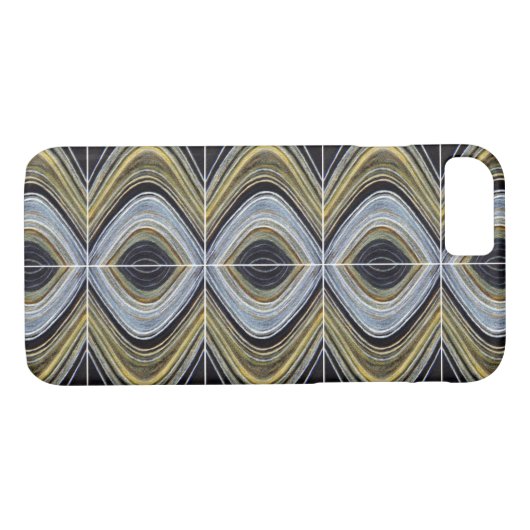 Saturns Rings iPhone Case - Spiegelbild-Design (Rückseite (Horizontal))