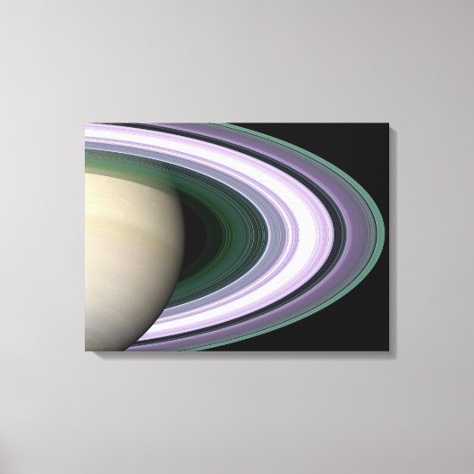 Saturns Rings Leinwanddruck (Vorderseite)