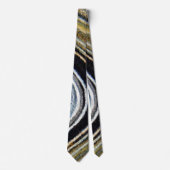 Saturns Rings Metallic Necktie Krawatte (Vorderseite)