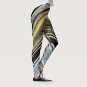 Saturns Rings metallische Leggings (Rechts)