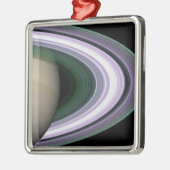 Saturns Rings Silbernes Ornament (Links)