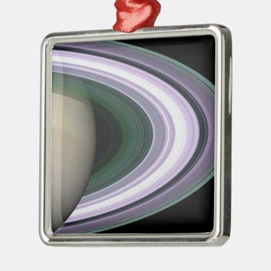Saturns Rings Silbernes Ornament (Links)