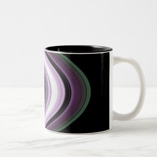 Saturns Rings Zweifarbige Tasse (Rechts)
