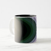 Saturns Rings Zweifarbige Tasse (Vorderseite Links)