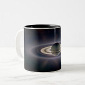 Saturns Schatten-Tasse Zweifarbige Tasse (Vorderseite Links)