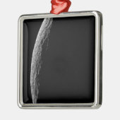 Saturns Tethys Silbernes Ornament (Links)