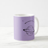 Saturns weiche Lilac-Momente Kaffeetasse (VorderseiteRechts)