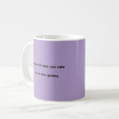 Saturns weiche Lilac-Momente Kaffeetasse (Vorderseite Links)