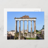 Saturntempel im Forum Romanum - Rom, Italien Postkarte (Vorne/Hinten)