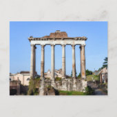 Saturntempel im Forum Romanum - Rom, Italien Postkarte (Vorderseite)