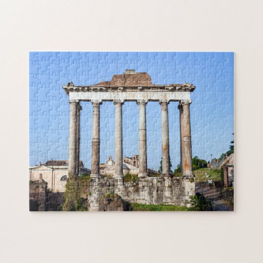 Saturntempel im Forum Romanum - Rom, Italien Puzzle (Horizontal)