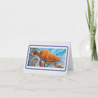 Saturtle Blank Note Card Feiertagskarte