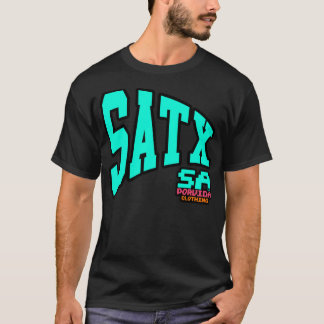 SATX POR VIDA Stadt-Wimpel-Fiesta Colorway T-Shirt