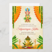 Satya Narayan katha Einladung Satyanarayan poja (Vorne/Hinten)