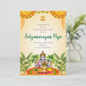 Satya Narayan katha Einladung Satyanarayan poja (Stehend Vorderseite)