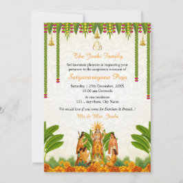 Satyanarayan Bhagwan Katha Einladungskarte Einladung